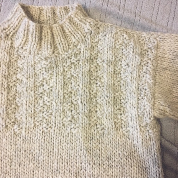 Vintage Handmade Mockneck Sweater - Picture 2 of 5